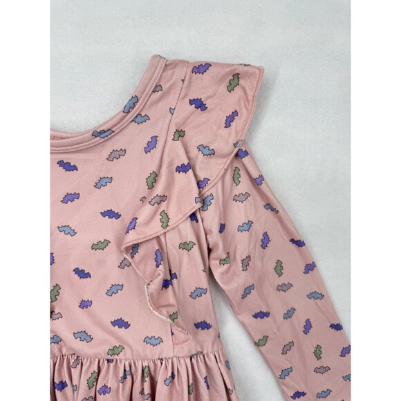 DotDotSmile Girls Dress Size 2T Ruffle Long Sleeves Halloween Bats New with Tags - Picture 3 of 5